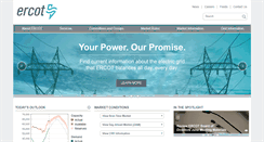 Desktop Screenshot of ercot.com