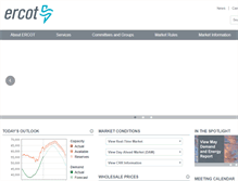 Tablet Screenshot of ercot.com
